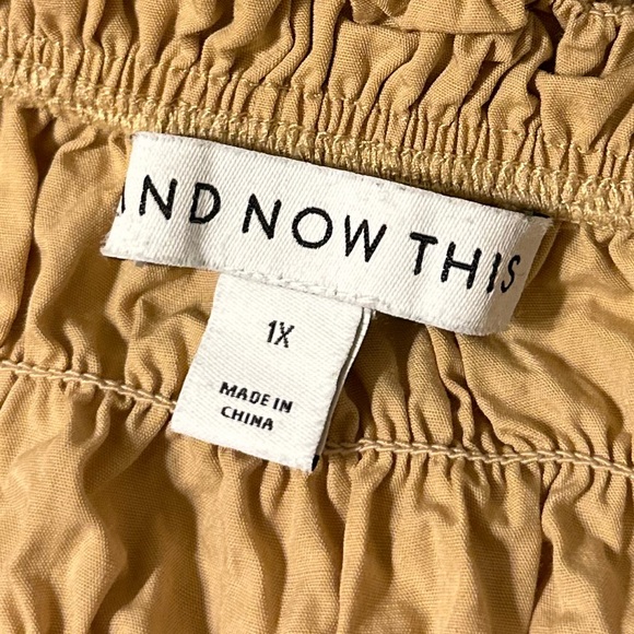 Now and This Puff Sleeve Smocked Ruched Top - Picture 2 of 4